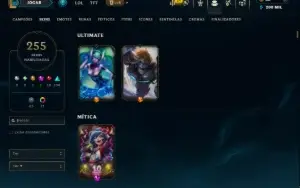Unranked com TODOS os Champs e 255 Skins ( ADC / SUP / JG )