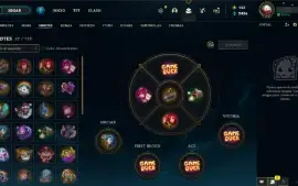 conta de lol com 95 skins