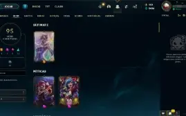 conta de lol com 95 skins