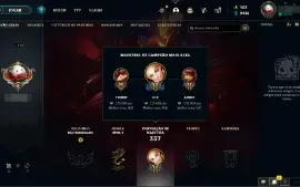 conta de lol com 95 skins