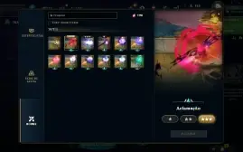 conta de lol com 95 skins