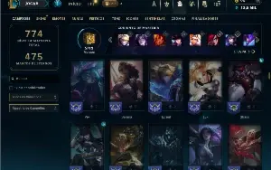Ouro 3 com TODOS os champs e 215 Skins ( MID / TOP / JG )
