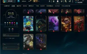 Ouro 3 com TODOS os champs e 215 Skins ( MID / TOP / JG )