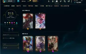 Ouro 3 com TODOS os champs e 215 Skins ( MID / TOP / JG )
