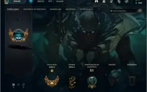Ouro 2, 36 champs, 4 skins, level 41