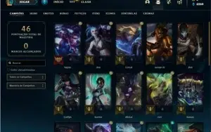 Conta ouro 4 com 28 Champs e 8 Skins