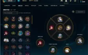 Conta ouro 4 com 28 Champs e 8 Skins
