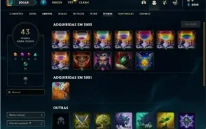 Conta ouro 4 com 28 Champs e 8 Skins
