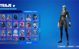 Conta Fortnite com várias skins.
