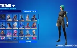 Conta Fortnite com várias skins.