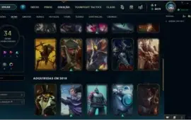 Vendo conta gold 4 com 40 skins