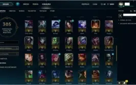 Conta League of Legends - 121 Campeões - Ouro 4
