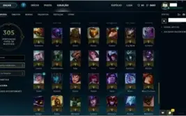 Conta League of Legends - 121 Campeões - Ouro 4