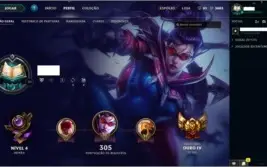 Conta League of Legends - 121 Campeões - Ouro 4