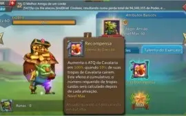 Poder 880M - 27M Tropas- 1M GEMAS - 400M de kills