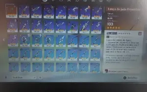 conta genshin hutao + yelan + alhaintham + lança de jade