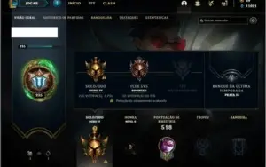 Conta ouro 4 com TODOS os champs e 746 skins +52 Cromas