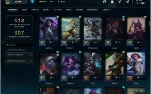 Conta ouro 4 com TODOS os champs e 746 skins +52 Cromas