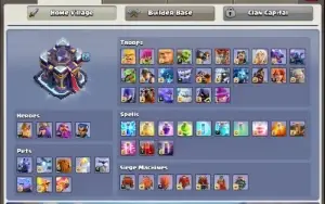 Conta Clash of Clans, CV15