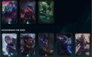 CONTA LOL - lvl 320 - 111 skins - Plat 3