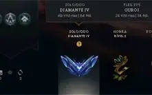 Conta Smurf Diamante 4, 60% de winrate.