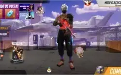 Conta Free Fire Gemada tem Calça Angelical e Dino Angelical