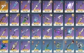 Conta Genshin AR50+ com varios 5*