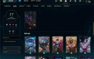 Conta Platina 2 com 45 Champs e 37 Skins