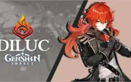 Conta Genshin Impact com Diluc RANK 5-10