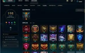 CONTA LEAGUE OF LEGENDS, TODOS OS CAMPEÕES, 127SKINs