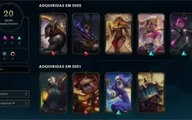 Conta platina 1 20 skins+