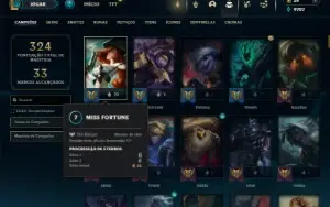 Ferro 2 com 150 Champs e 92 Skins ( ADC / SUP )