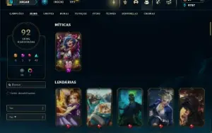 Ferro 2 com 150 Champs e 92 Skins ( ADC / SUP )