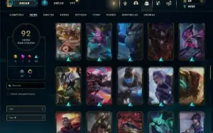 Ferro 2 com 150 Champs e 92 Skins ( ADC / SUP )