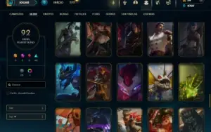 Ferro 2 com 150 Champs e 92 Skins ( ADC / SUP )
