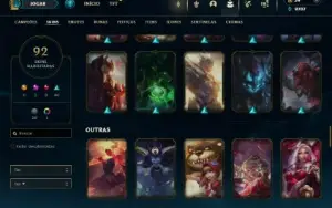 Ferro 2 com 150 Champs e 92 Skins ( ADC / SUP )
