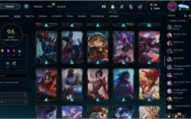 Conta lol diamante com varias skins
