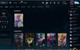 Conta lol diamante com varias skins