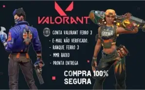 CONTA SMURF DE VALORANT FERRO 3
