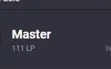 Conta Mestre 64% win rate SoloQ