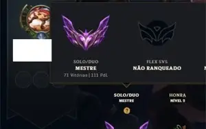 Conta Mestre 64% win rate SoloQ