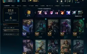 Ouro 4 com 80 Champs e 44 Skins ( ADC / MID / JG )