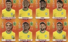 Figurinhas da Copa 2022 para imprimir