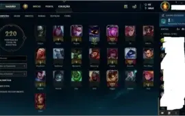 Conta Lol Platina 4 All Champs + Skins +13 Runas + 1 Smurf