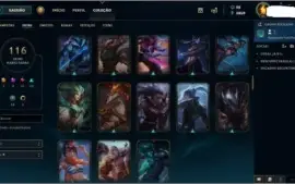 Conta Lol Platina 4 All Champs + Skins +13 Runas + 1 Smurf