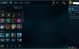 Conta Lol Platina 4 All Champs + Skins +13 Runas + 1 Smurf