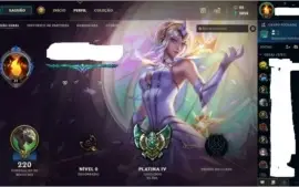Conta Lol Platina 4 All Champs + Skins +13 Runas + 1 Smurf