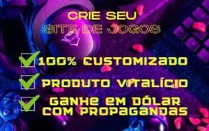 Crie Seu Site Download Jogos Online - 100% Customizado
