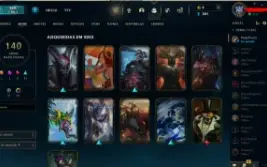 Conta League Of Legends +140 Skins + Level 312