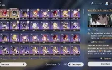Conta top ar 59 case 60 com 6 personagens 5 estrelas e 2 con